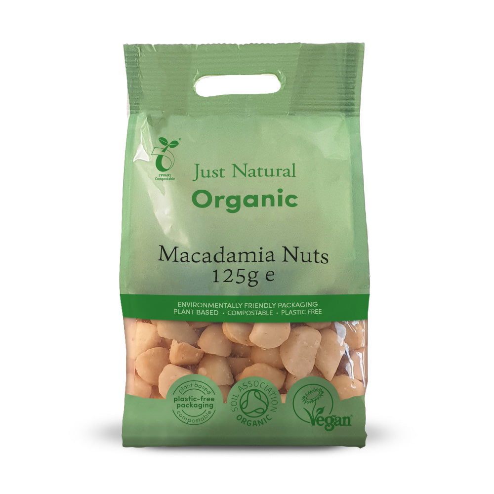Organic Macadamia Nuts 125g WholeFoodBox