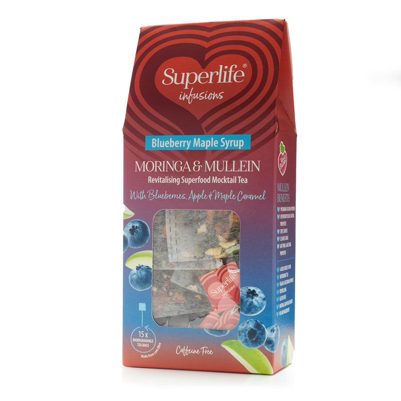 Moringa & Mullein Blueberry Maple Syrup Superlife Tea