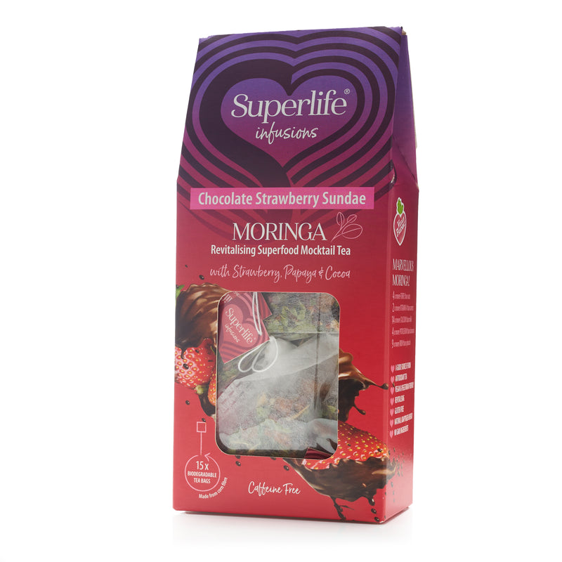 Moringa Chocolate Strawberry Sundae Superlife Tea