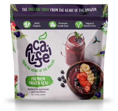 Organic Premium (15%) Frozen Acai - 10 x 100g