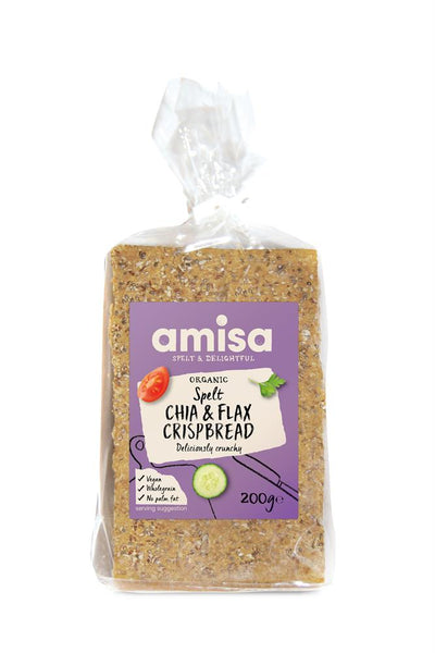 Organic Chia Seed & Flax Omega Crispbread 200g