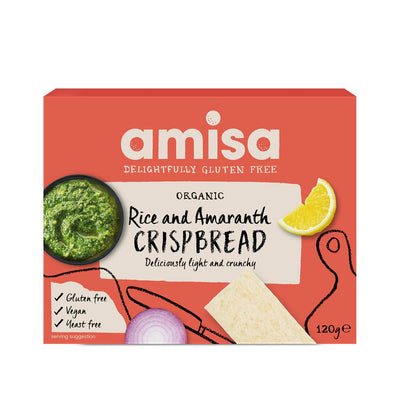 Organic Gluten Free Rice & Amaranth Crispbread 120g