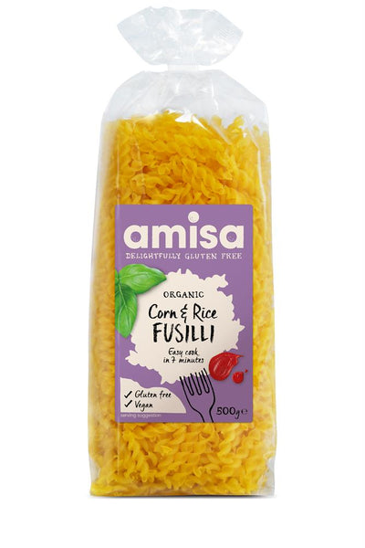 Organic & Gluten Free Corn & Rice Fusilli Pasta 500g