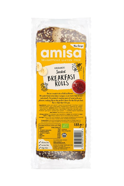 Organic Seeded Breakfast Rolls 188g