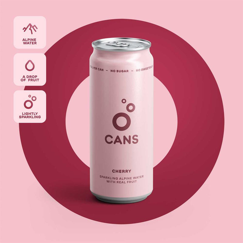 Cherry Infused Sparkling Alpine Water 330ml