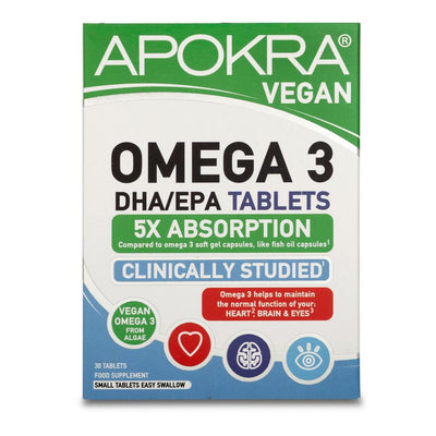 Vegan Omega 3 DHA 5X Absorption 30 Tablets