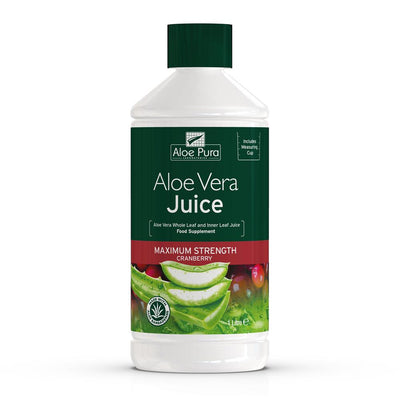 Aloe Vera Juice Max Strength Cranberry 1ltr