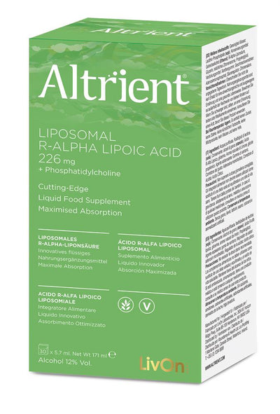 Liposomal R-Alpha Lipoic Acid for Maximised Absorption.