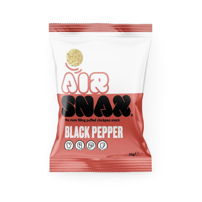 Vegan Black Pepper Puffed Chickpea Snack 30g