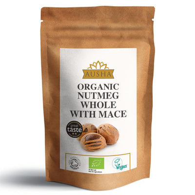 Organic Nutmeg Whole with Mace 50g