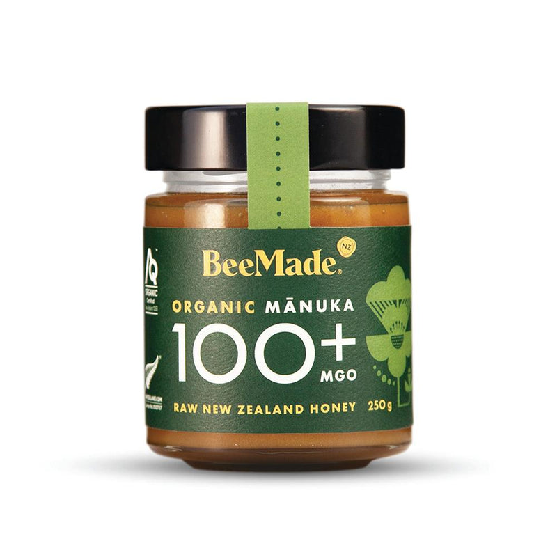 BeeMade Organic New Zealand Manuka Honey MGO 100+ 250g