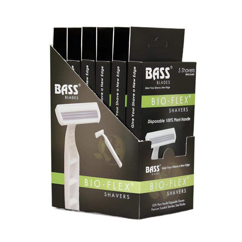 Disposable razors with 100% natural plant-based handle 5piece