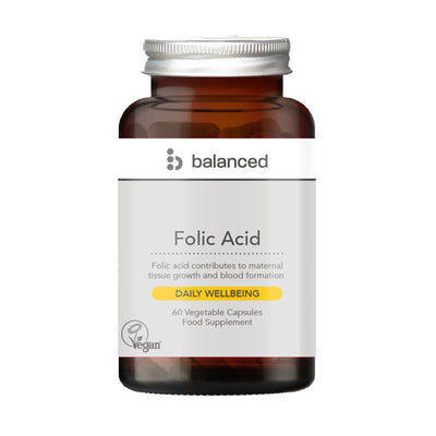 Folic Acid 60 Veggie Caps - Reusable Bottle