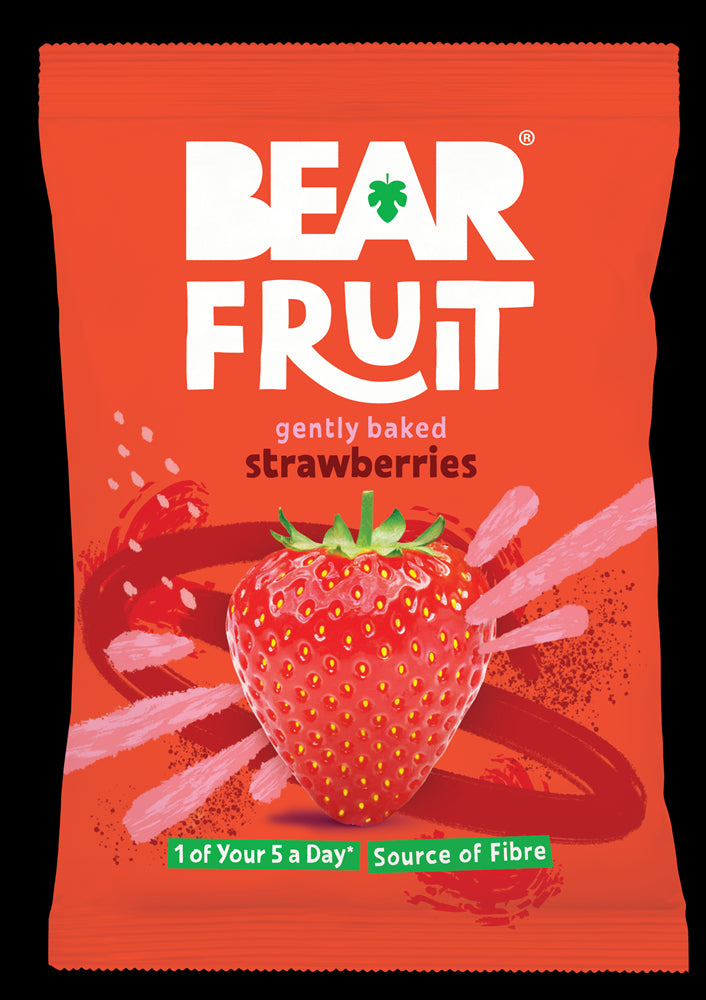 BEAR Fruit Gently Baked Strawberries 35g