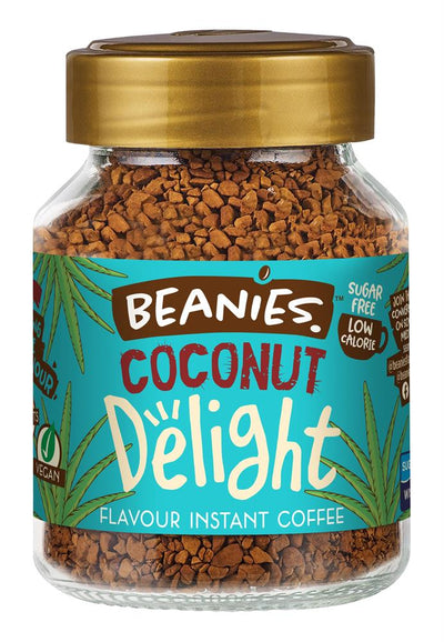 Beanies Coconut Delight Flavour Instant Coffee 50g