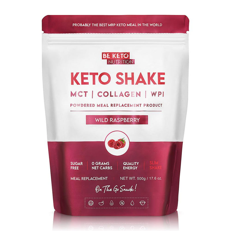 BeKeto - Diet Keto Shake Wild Raspberry 500g