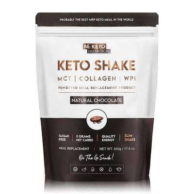 BeKeto - Diet Keto Shake Natural Chocolate 500g