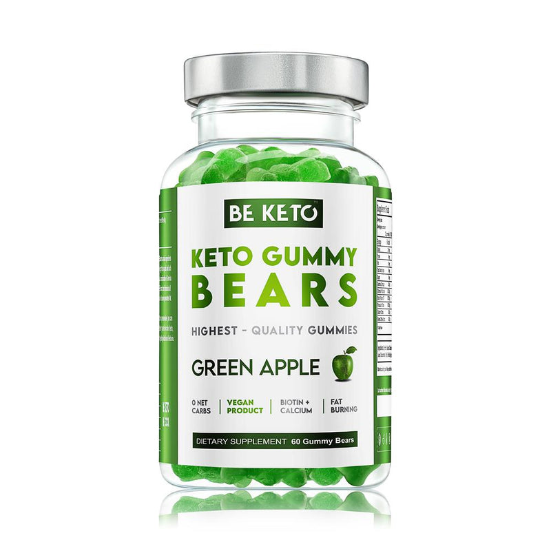 BeKeto - Keto Gummy Bears - Green Apple 60 pcs.