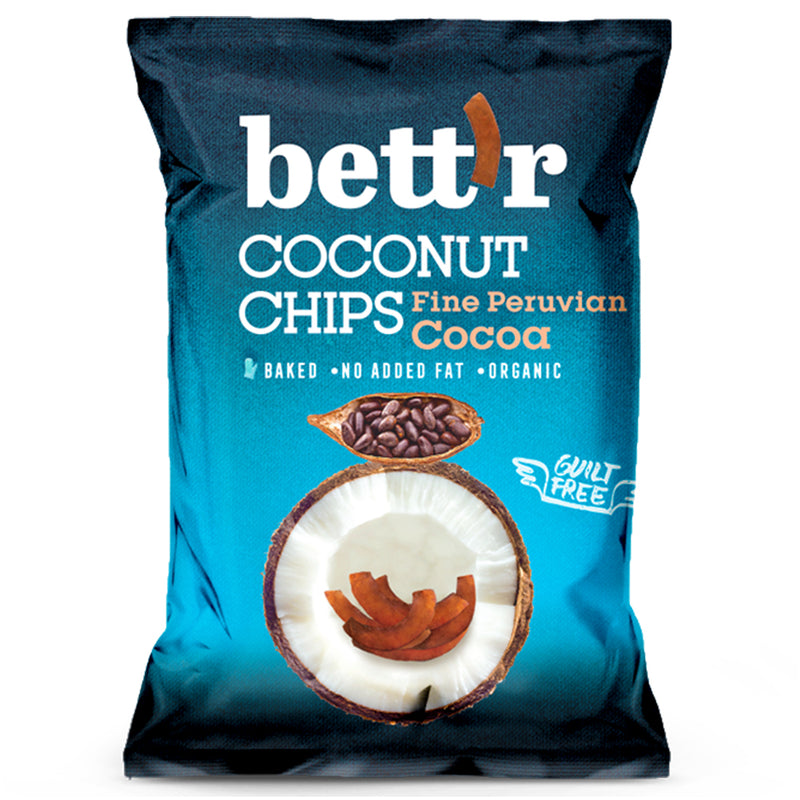 Coconut Chips with cacao, organic, vegan, gluten free