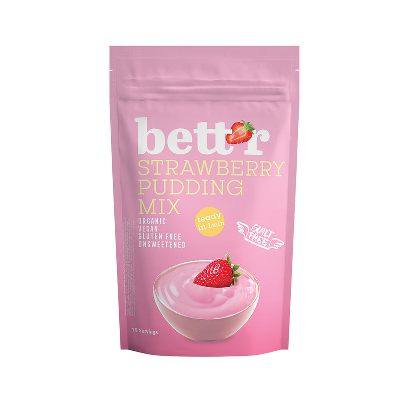 Gluten-Free Strawberry Pudding Mix Bio 150g