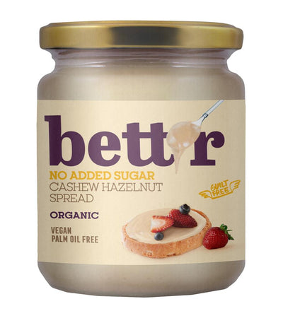 Cashew Heazelnut Spread with No Added Sugar Bio Bett'r 250g