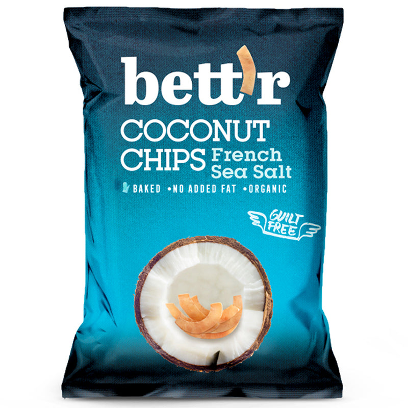 Coconut Chips with Salt, Organic, Vegan, Gluten Free 40g