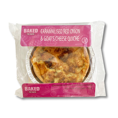 Caramalised Red Onion & Goats Cheese Quiche 165g