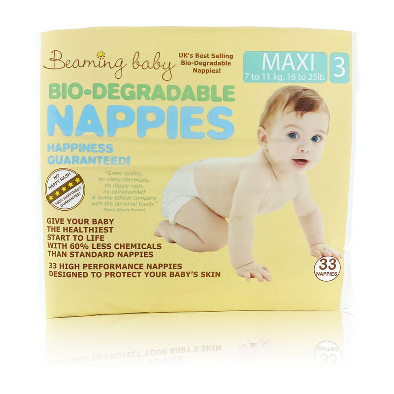 Bio-degradable Nappies Maxi 33&