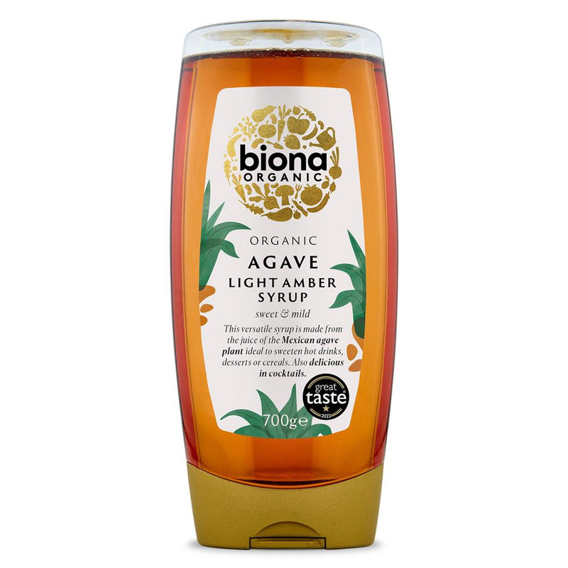 Organic Agave Syrup Light - Squeezy Bottle 700g