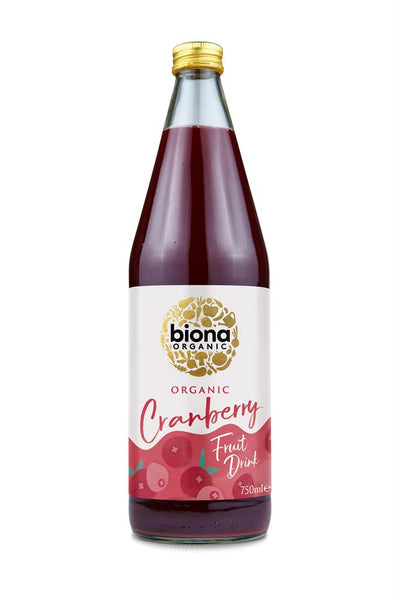 Organic Cranberry Fruit Drink 750ml