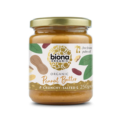 Organic Peanut Butter Crunchy With Salt 250g