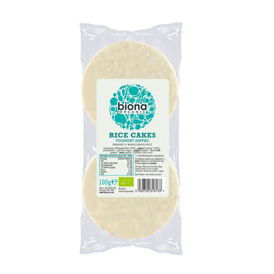 Organic Yoghurt Coated Rice Cakes 100g