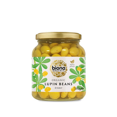 Organic Lupin Beans in Glass Jar 340g