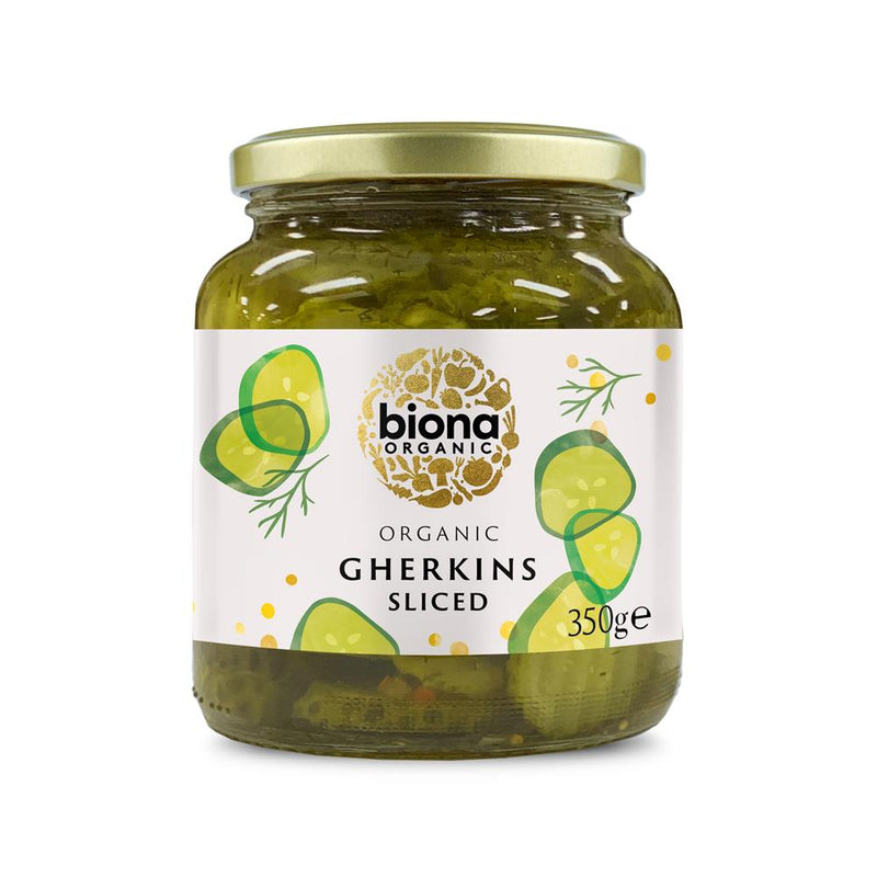 Organic Gherkin Slices 350g