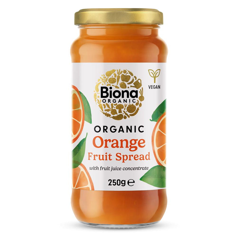 Orange Fruit Spread Org (sweetened with fruit juice) 250g