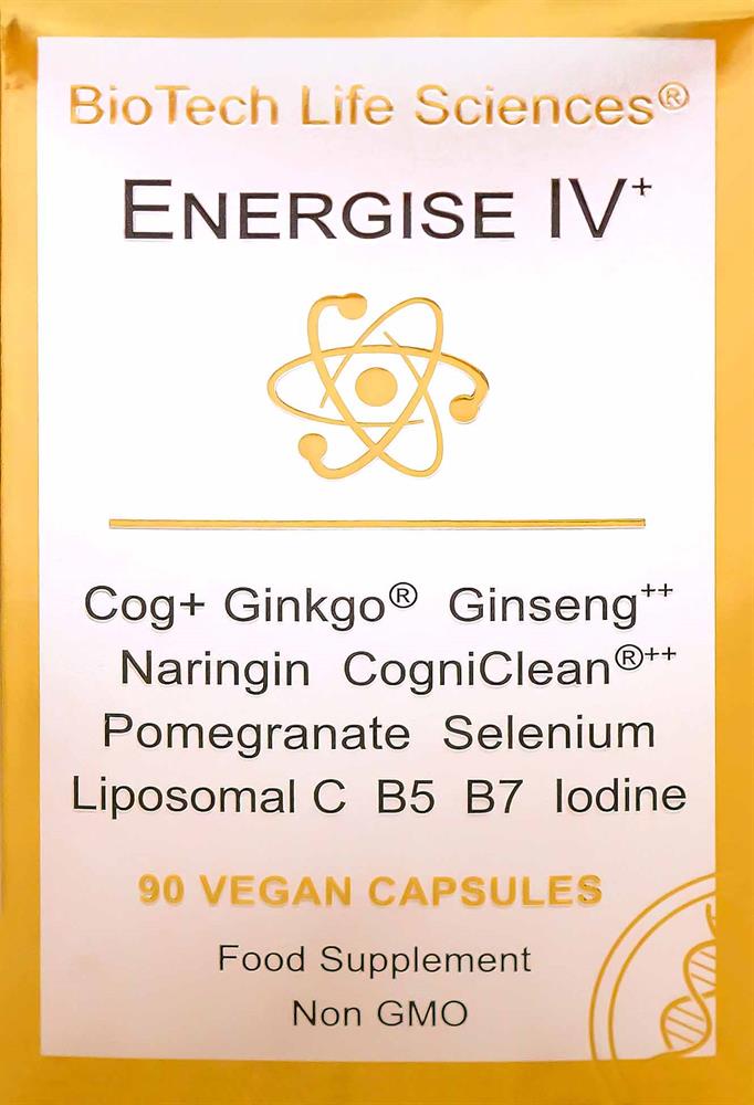 Energise 4 MORNING BURST Liposom C Reduce Fatigue Cardio Brain 90