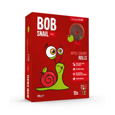 Bob Snail Apple-Cherry Fruit Rolls 100g - 100% Fruit