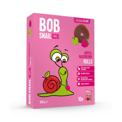 Bob Snail Apple-Raspberry Fruit Rolls 100g - 100% Fruit!