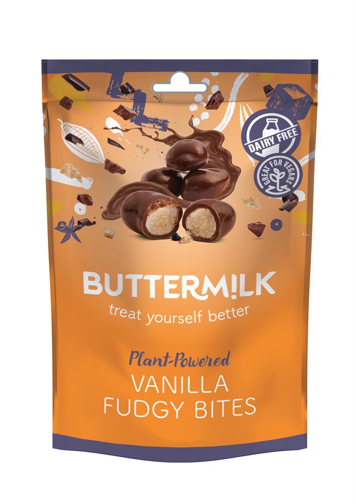 Little choccy bites filled with soft dairy free vanilla fudge