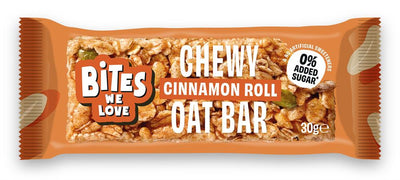 BitesWeLove Cinnamon Roll Chewy Oat Bar 30g