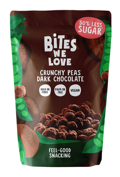 Vegan Crunchy Peas Coated with Dark Chocolate 100g