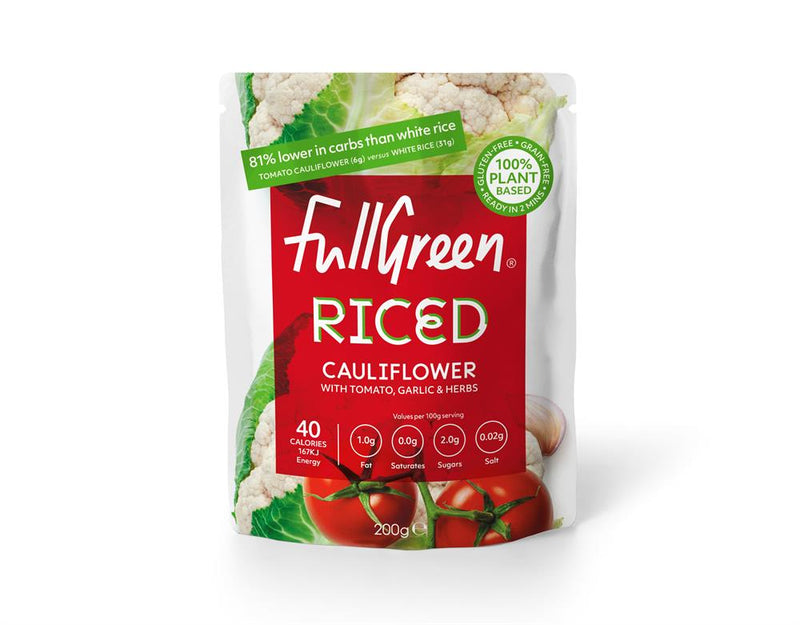 Riced Cauliflower with Tomato Garlic & Herb 200g