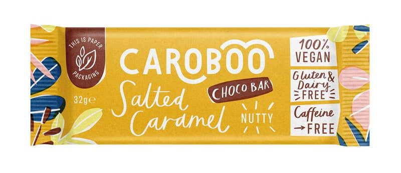 Caroboo Salted Caramel Nutty Carob Bar 32g