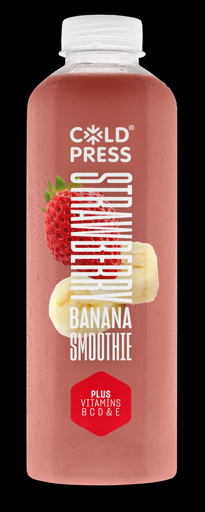 Strawberry & Banana Smoothie Plus Vitamins B C D & E 750ml