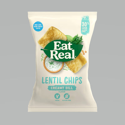 Eat Real Lentil Chips Creamy Dill 113g