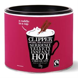 Clipper Fairtrade Seriously Velvety Instant Hot Chocolate 1kg