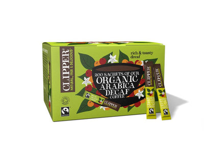 Clipper Organic Fairtrade Arabica Decaf Coffee x 200 Sticks