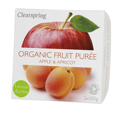 Organic Fruit Puree Apple/Apricot (2x100g)