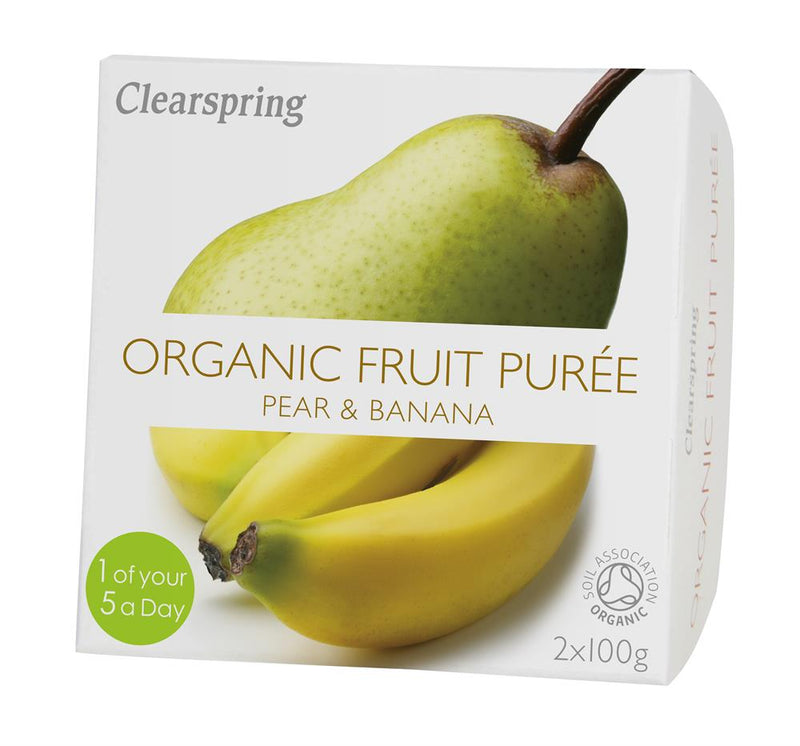 Organic Fruit Puree Pear & Banana (2x100g)