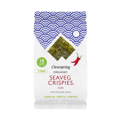 Organic Seaveg Crispies Multipack Chilli 12g